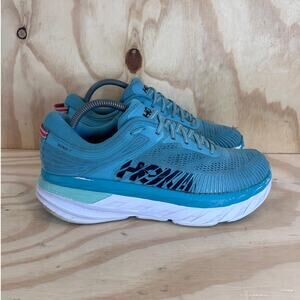 Hoka One One - Bondi 7 - Running Shoes - Blue - Women's - 9.5 - 1110519 AEBL
